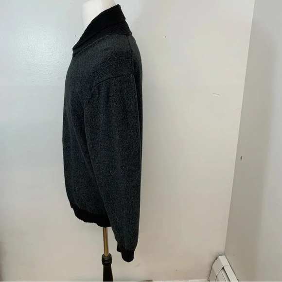 Jos A Bank Sweater Men Xl Gray  Long Sleeve 100% Cotton Pull Over Classic Work - Picture 5 of 11